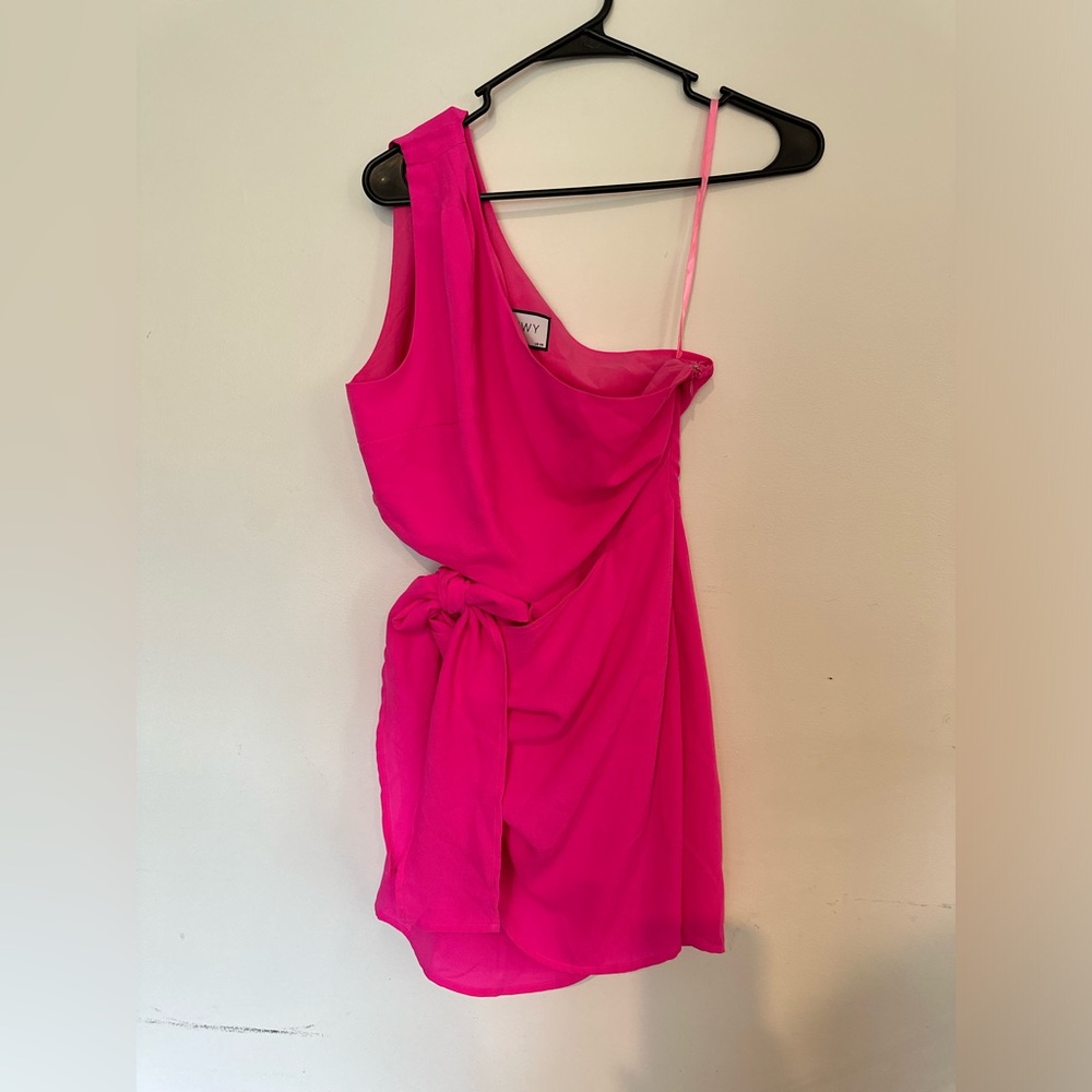 RUNWAY Pink Hot Pink Mini Dress Size 6